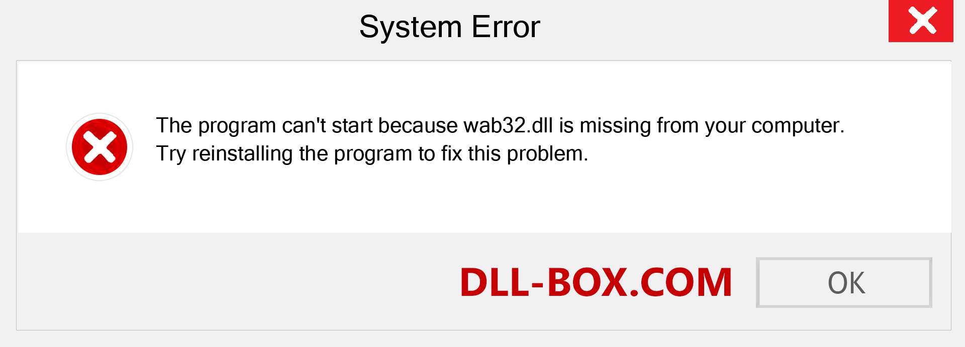  wab32.dll file is missing?. Download for Windows 7, 8, 10 - Fix  wab32 dll Missing Error on Windows, photos, images